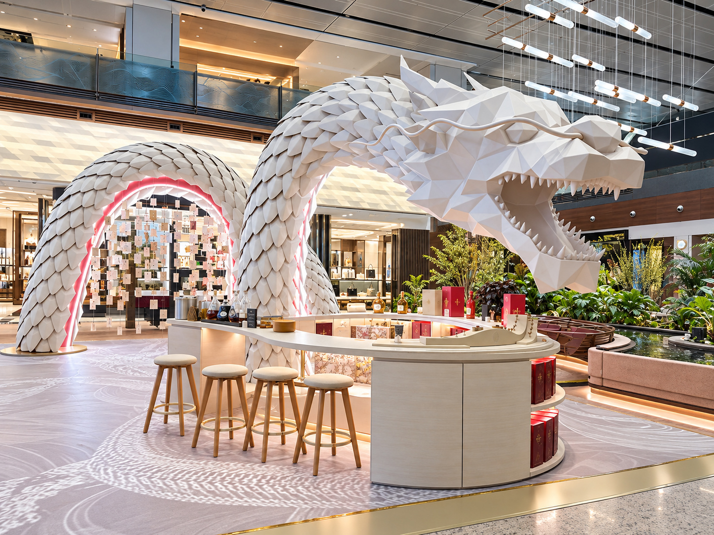 Sculptural Dragon Retail Installation — final 03