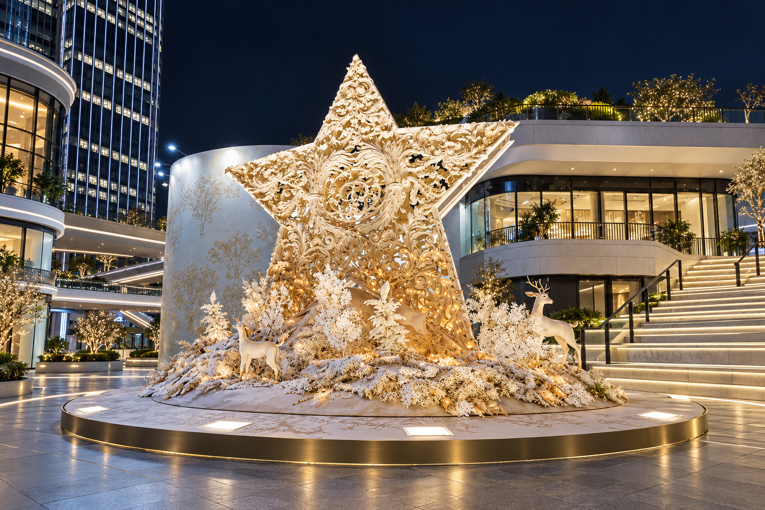 Illuminated Holiday Star Installation — cover